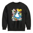 thumbnail image 1 of Disney - Alice In Wonderland - Alice Botanical - Toddler & Youth Crewneck Fleece Sweatshirt, 1 of 5
