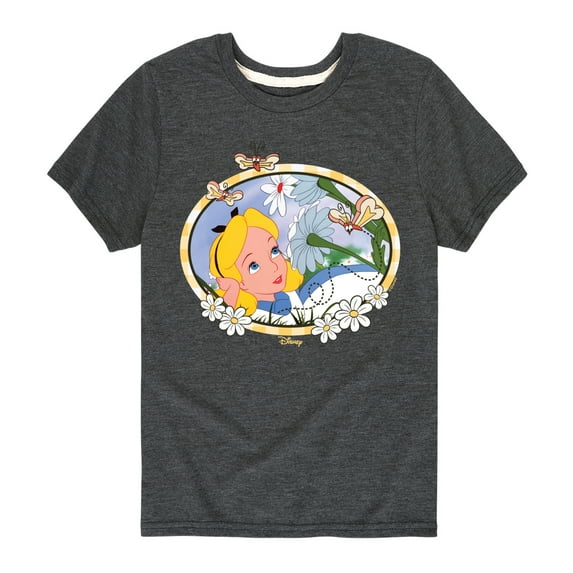 Disney - Alice In Wonderland - Alice Daisies - Toddler & Youth Short Sleeve Graphic T-Shirt