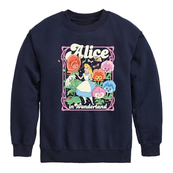 Disney - Alice In Wonderland - Alice Pastel - Toddler & Youth Crewneck Fleece Sweatshirt