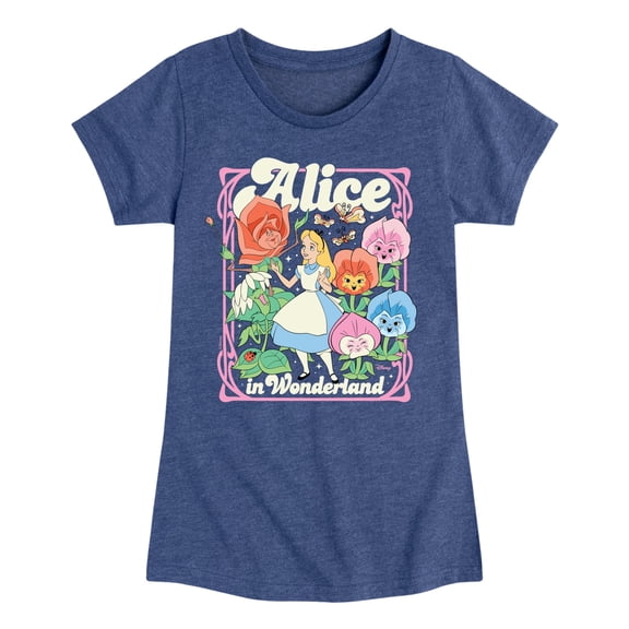 Disney - Alice In Wonderland - Alice Pastel - Toddler & Youth Girls Short Sleeve Graphic T-Shirt
