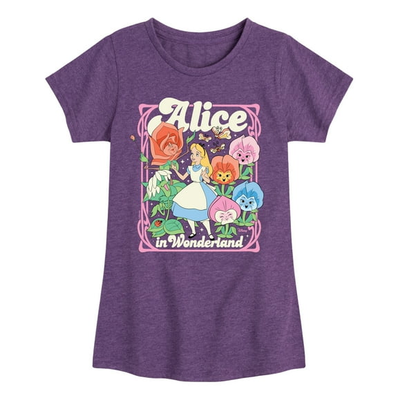 Disney - Alice In Wonderland - Alice Pastel - Toddler & Youth Girls Short Sleeve Graphic T-Shirt