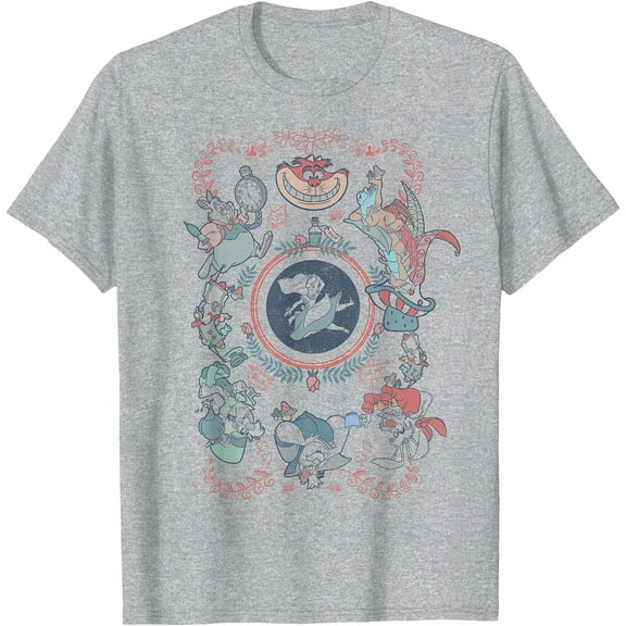 Disney Alice In Wonderland Card Style Mashup T-Shirt