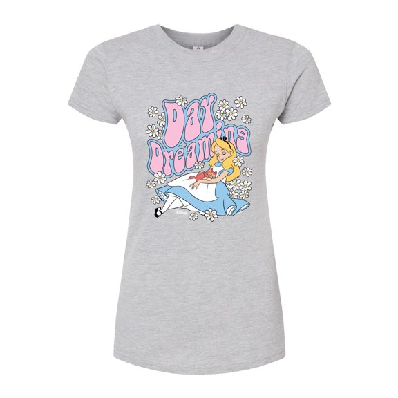 Disney - Alice In Wonderland - Day Dreaming - Juniors Fitted Graphic T-Shirt