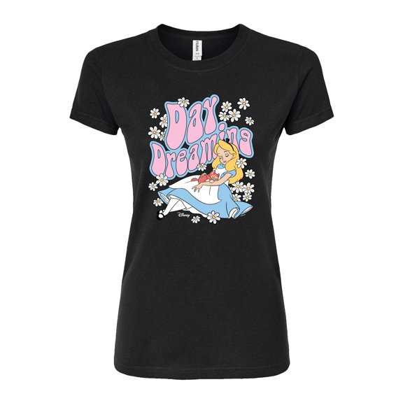 Disney - Alice In Wonderland - Day Dreaming - Juniors Fitted Graphic T-Shirt