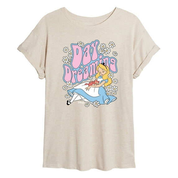 Disney - Alice In Wonderland - Day Dreaming - Juniors Ideal Flowy Muscle T-Shirt