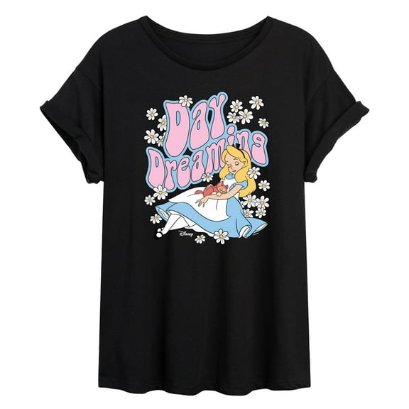 Disney - Alice In Wonderland - Day Dreaming - Women's Oversized T-Shirt