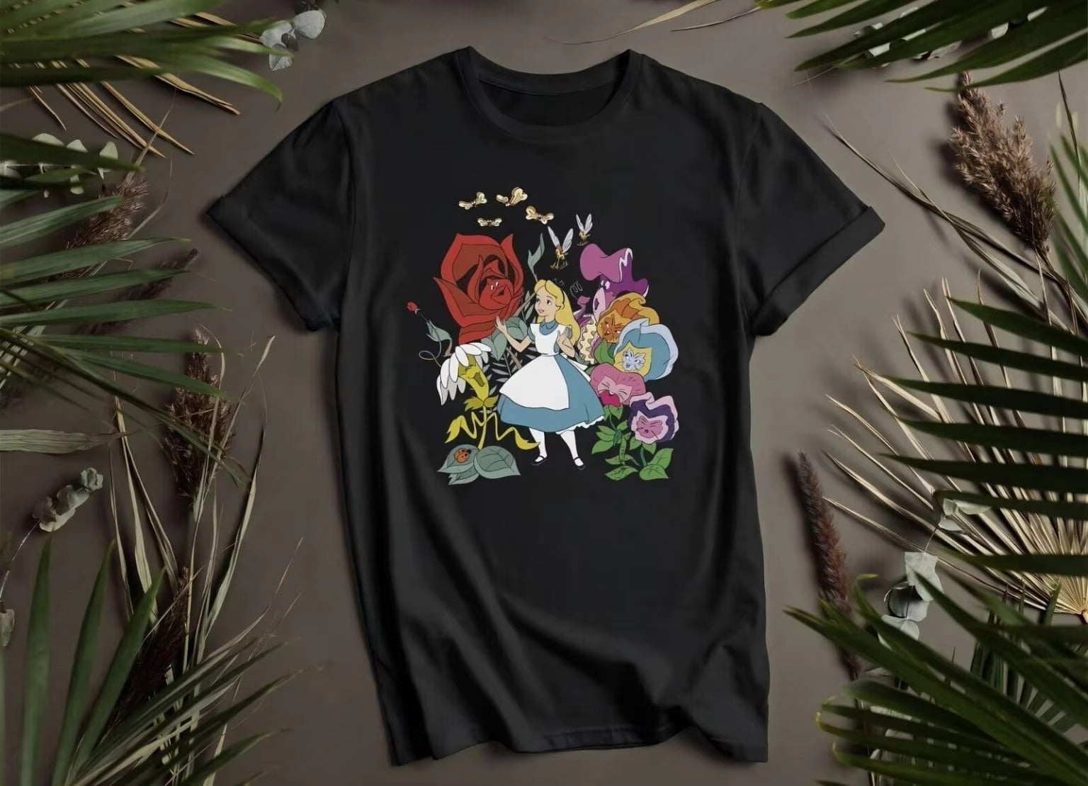 Disney Alice In Wonderland Down The Rabbit Hole Curious White Rabbit T ...