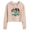 thumbnail image 1 of Disney - Alice In Wonderland - Flower Row - Juniors Cropped Pullover Hoodie, 1 of 5