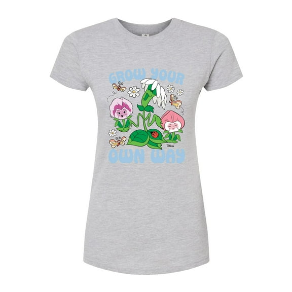 Disney - Alice In Wonderland - Grow Your Own Way - Juniors Fitted Graphic T-Shirt