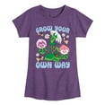 thumbnail image 1 of Disney - Alice In Wonderland - Grow Your Own Way - Toddler & Youth Girls Short Sleeve Graphic T-Shirt, 1 of 5