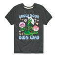 thumbnail image 1 of Disney - Alice In Wonderland - Grow Your Own Way - Toddler & Youth Short Sleeve Graphic T-Shirt, 1 of 5