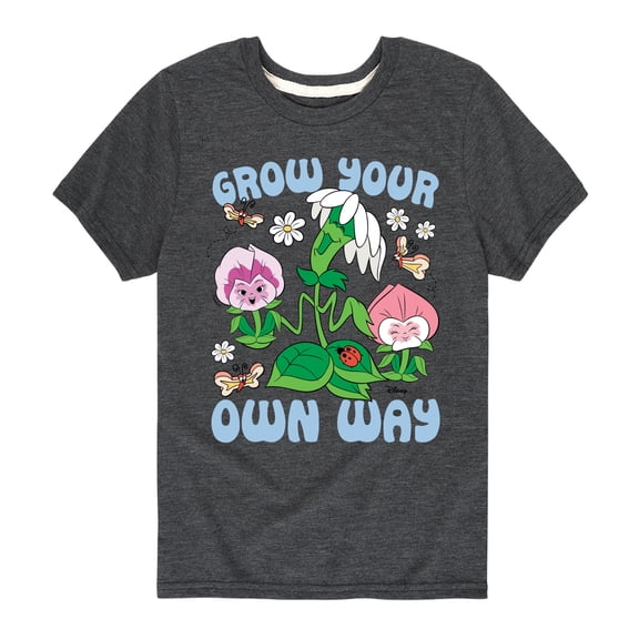 Disney - Alice In Wonderland - Grow Your Own Way - Toddler & Youth Short Sleeve Graphic T-Shirt