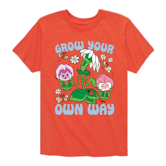 Disney - Alice In Wonderland - Grow Your Own Way - Toddler & Youth Short Sleeve Graphic T-Shirt