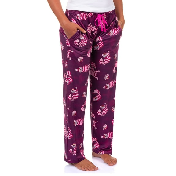 Disney Alice In Wonderland PJs Womens Cheshire Cat All Over Print Pajama Pants