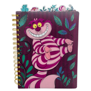 Disney Alice In Wonderland Spiral Notebook Cheshire Cat Writing Journal with Tab 8 x 7 inch