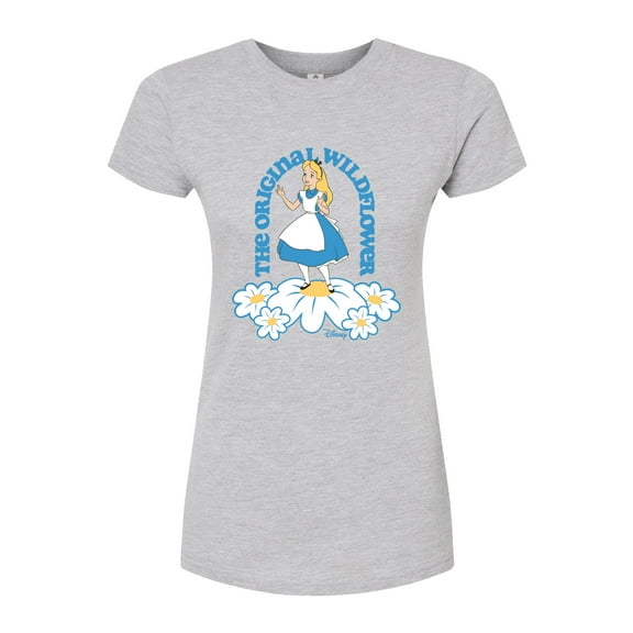 Disney - Alice In Wonderland - The Original Wildflower - Juniors Fitted Graphic T-Shirt