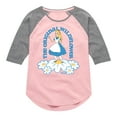thumbnail image 1 of Disney - Alice In Wonderland - The Original Wildflower - Toddler & Youth Girls Raglan Graphic T-Shirt, 1 of 5