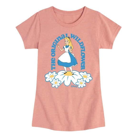 Disney - Alice In Wonderland - The Original Wildflower - Toddler & Youth Girls Short Sleeve Graphic T-Shirt