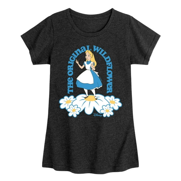 Disney - Alice In Wonderland - The Original Wildflower - Toddler & Youth Girls Short Sleeve Graphic T-Shirt