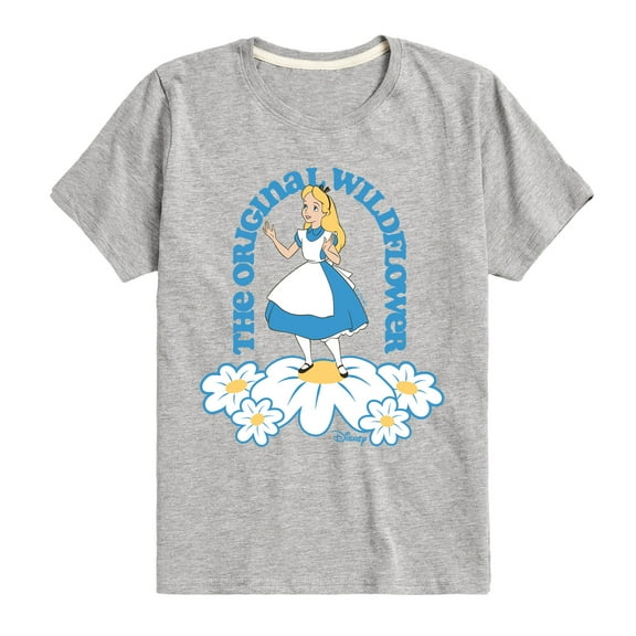 Disney - Alice In Wonderland - The Original Wildflower - Toddler & Youth Short Sleeve Graphic T-Shirt