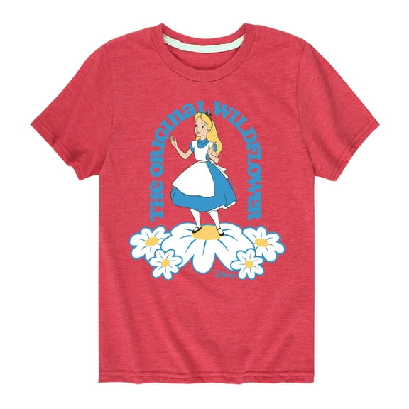 Disney - Alice In Wonderland - The Original Wildflower - Toddler & Youth Short Sleeve Graphic T-Shirt