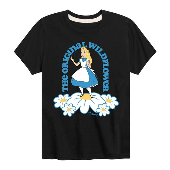 Disney - Alice In Wonderland - The Original Wildflower - Toddler & Youth Short Sleeve Graphic T-Shirt