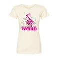 thumbnail image 1 of Disney - Alice In Wonderland - Were All A Little Weird - Juniors Fitted Graphic T-Shirt, 1 of 5
