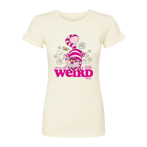 Disney - Alice In Wonderland - Were All A Little Weird - Juniors Fitted Graphic T-Shirt