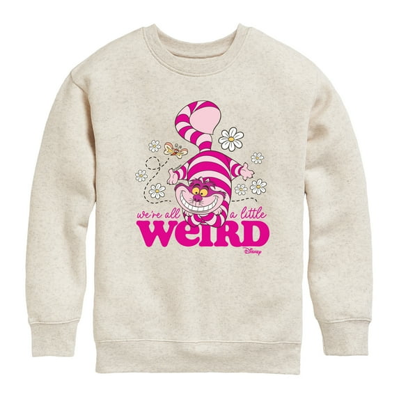 Disney - Alice In Wonderland - Were All A Little Weird - Toddler & Youth Crewneck Fleece Sweatshirt
