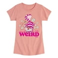thumbnail image 1 of Disney - Alice In Wonderland - Were All A Little Weird - Toddler & Youth Girls Short Sleeve Graphic T-Shirt, 1 of 5