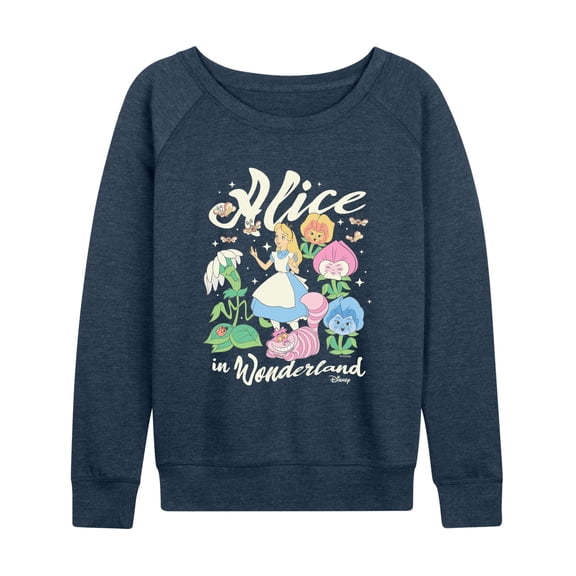 Disney - Alice In Wonderland - Women's French Terry Long Sleeve Pullover