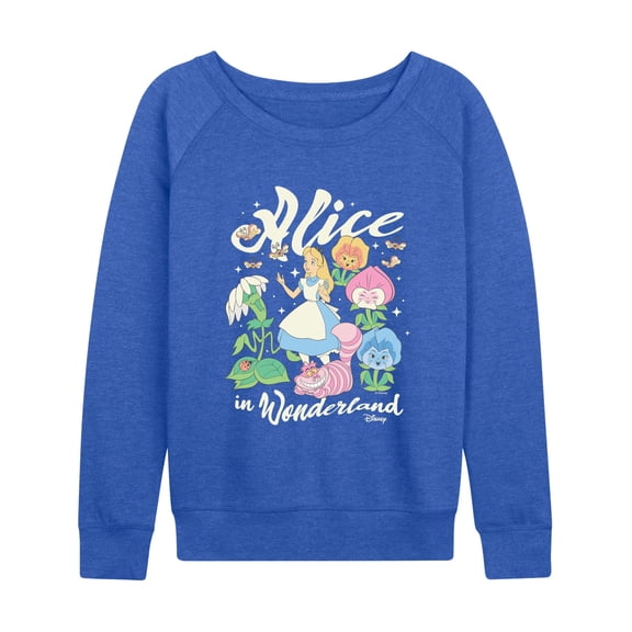 Disney - Alice In Wonderland - Women's French Terry Long Sleeve Pullover