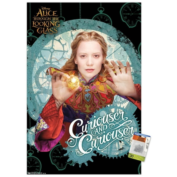 Disney Alice Through the Looking Glass - Alice Wall Poster with Push Pins, 22.375" x 34"