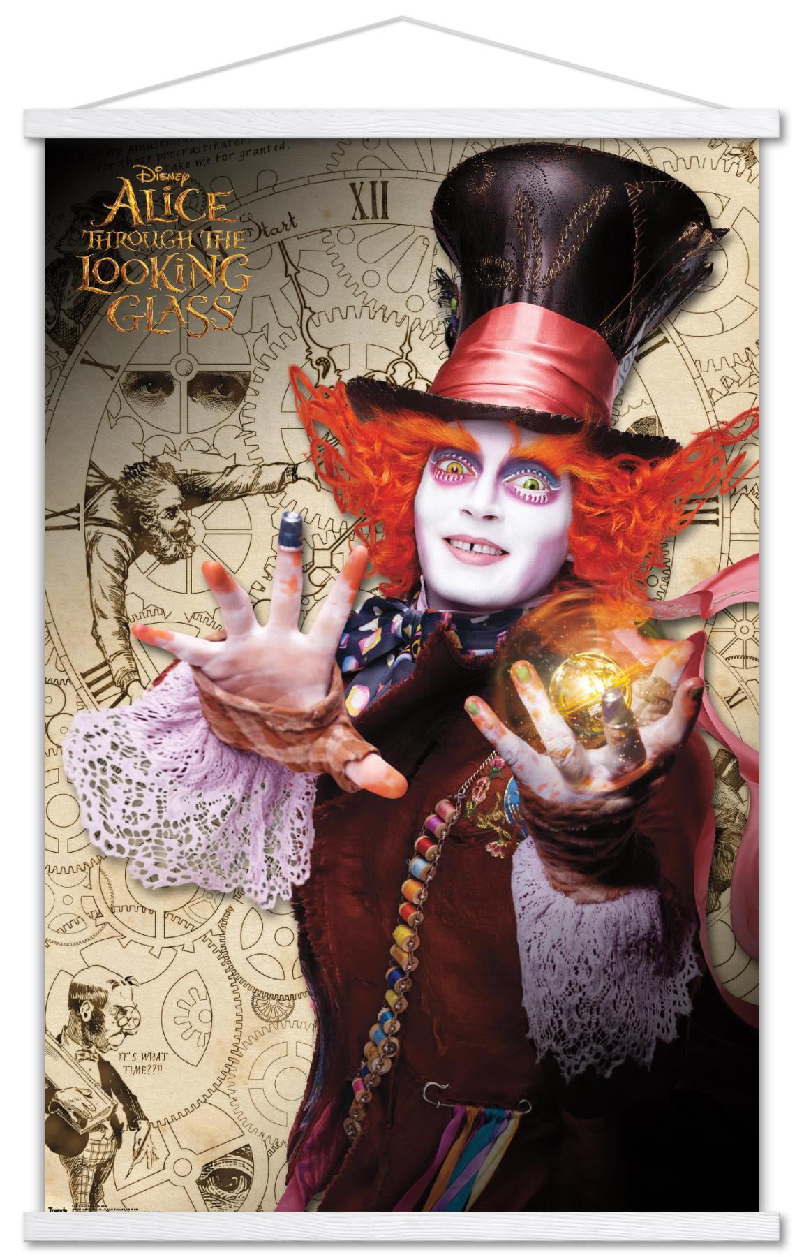 https://i5.walmartimages.com/seo/Disney-Alice-Through-the-Looking-Glass-Mad-Hatter-Wall-Poster-with-Wooden-Magnetic-Frame-22-375-x-34_6e5ef9fe-483a-4faf-80f8-5627882a1be4.fbd8359a586710653abffe0285445eae.jpeg