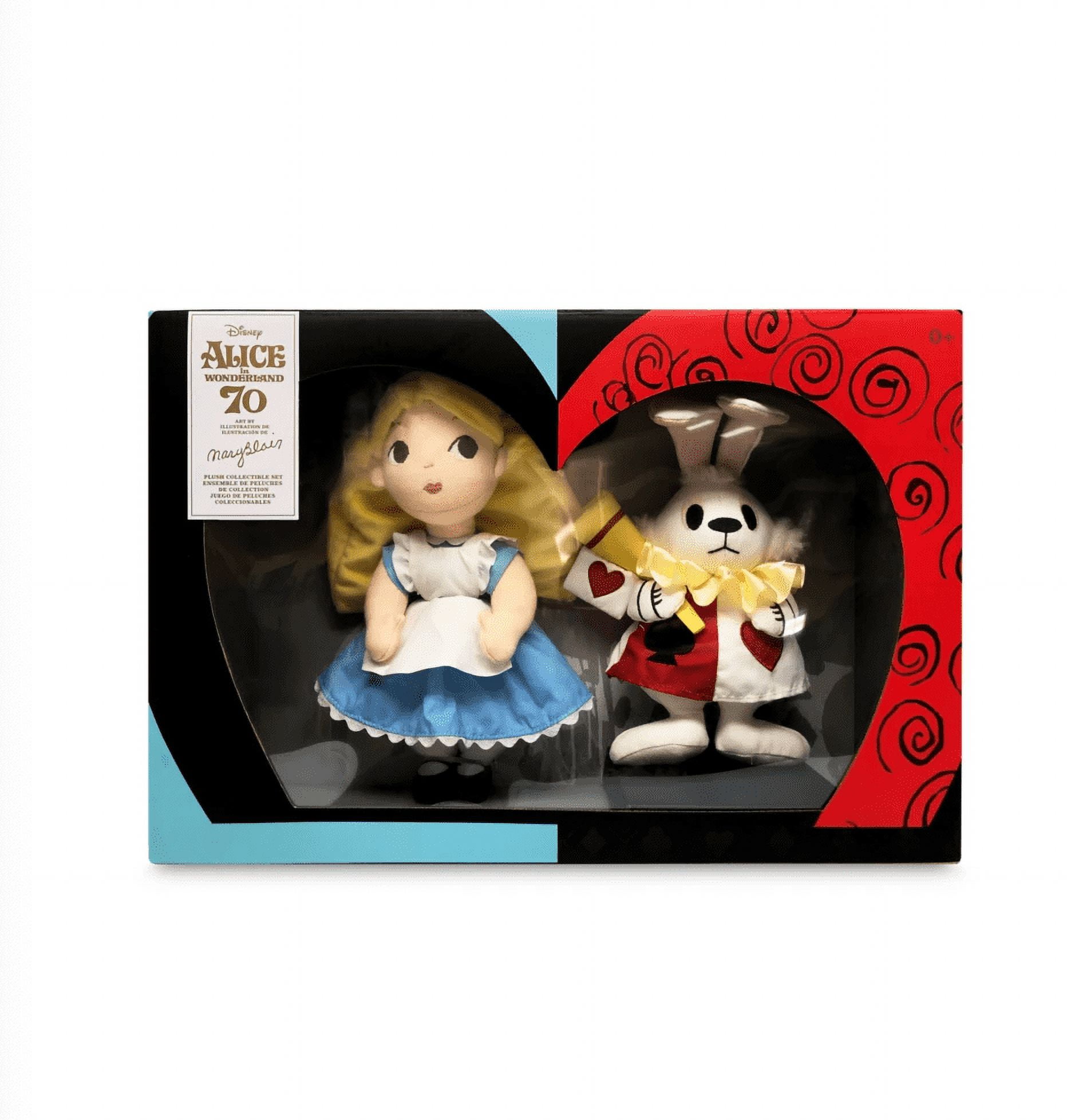 Disney Alice and White Rabbit by Mary Blair 70th Plush Set Limited New with  Box 