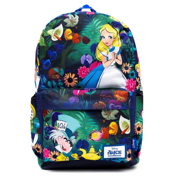 Disney Alice in Wonderland 17" Full-Size Nylon Backpack Deluxe