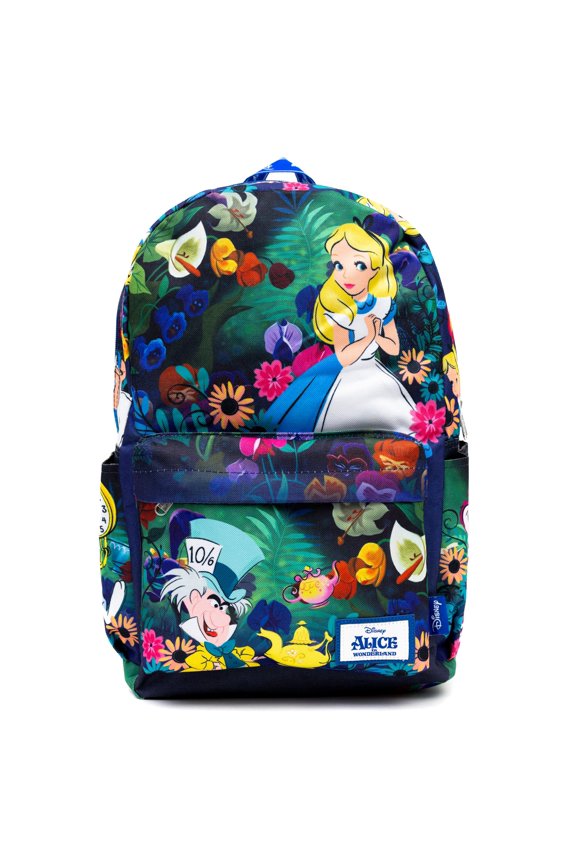 Alice in Wonderland 17" Full-Size Nylon Backpack Deluxe
