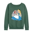 thumbnail image 1 of Disney - Alice in Wonderland - Alice And Dinah - Women's Lightweight French Terry Long Sleeve Shirt, 1 of 5
