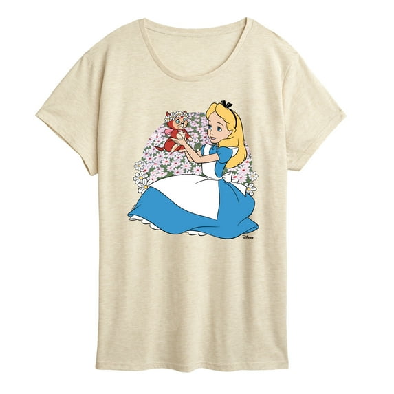 Alice in Wonderland - Alice and Dinah - Women's Short Sleeve Graphic T-Shirt