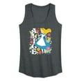thumbnail image 1 of Disney - Alice in Wonderland - Alice Botanical - Women's Racerback Tank Top, 1 of 5
