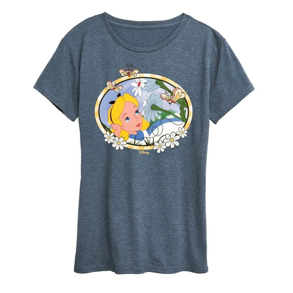 Disney - Alice in Wonderland - Alice Daisies - Women's Short Sleeve Graphic T-Shirt