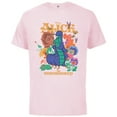 thumbnail image 1 of Disney Alice in Wonderland Caterpillar and Flowers Vintage - Short Sleeve Cotton T-Shirt for Adults - Customized-Soft Pink, 1 of 5