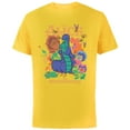 thumbnail image 1 of Disney Alice in Wonderland Caterpillar and Flowers Vintage - Short Sleeve Cotton T-Shirt for Adults - Customized-Yellow, 1 of 5