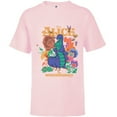 thumbnail image 1 of Disney Alice in Wonderland Caterpillar and Flowers Vintage - Short Sleeve T-Shirt for Kids - Customized-Soft Pink, 1 of 5