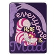 thumbnail image 1 of Disney Alice in Wonderland Cheshire Cat Blanket Plush Fleece Throw 46" x 60", 1 of 5