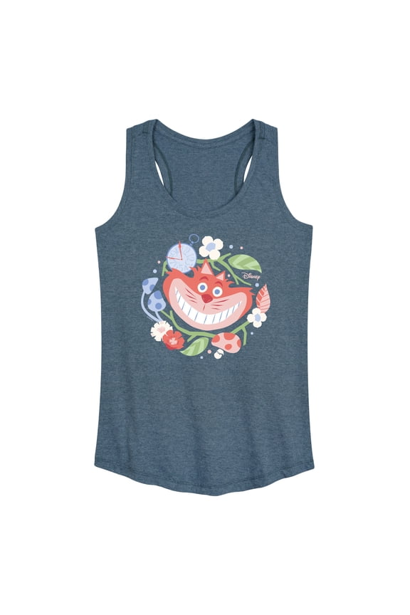- Alice in Wonderland - Cheshire Cat Circle - Women's Racerback Tank Top