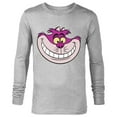 thumbnail image 1 of Disney Alice in Wonderland Cheshire Cat Grin - Long Sleeve T-Shirt for Men - Customized-Athletic Heather, 1 of 5