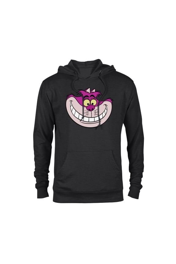 Alice in Wonderland Cheshire Cat Grin - Pullover Hoodie for Adults -Customized-Black