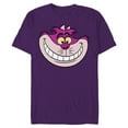 thumbnail image 1 of Disney Alice in Wonderland Cheshire Cat Grin - Short Sleeve Blended T-Shirt for Adults - Customized-Purple, 1 of 5