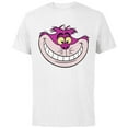 thumbnail image 1 of Disney Alice in Wonderland Cheshire Cat Grin - Short Sleeve Cotton T-Shirt for Adults - Customized-White, 1 of 5